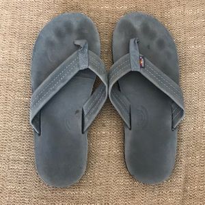 Kids Blue Rainbow Flip-Flops